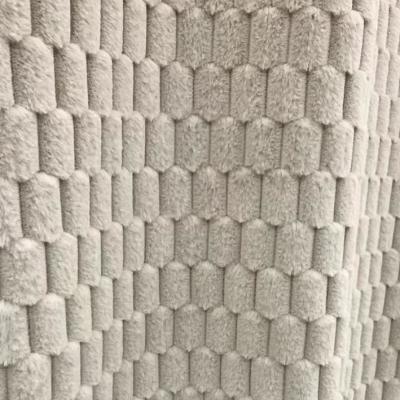 Orange Peach Fluffy Fabric Material For Plushies