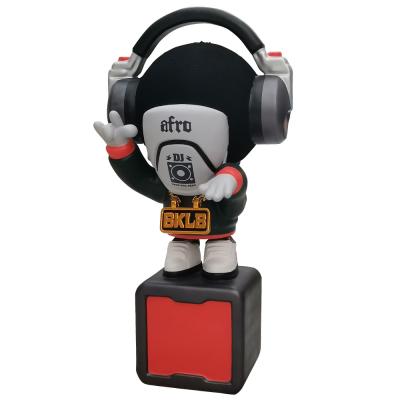 Club Bar Decoration Large Fiberglass DJ Figure Sculpture