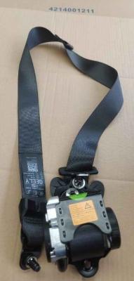 Geely Binyue's black seat belt made of polyester is used to protect the safety of people in the car.