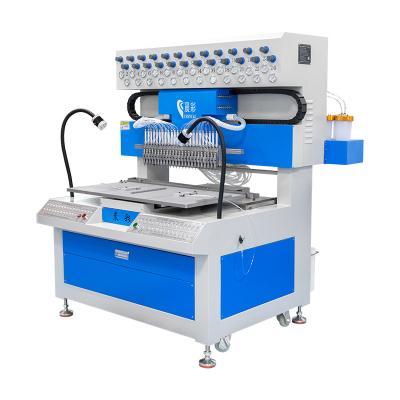 24 Colors 2D 3D Soft PVC Rubber Patch Badge Making Dispensing Machine For Performance