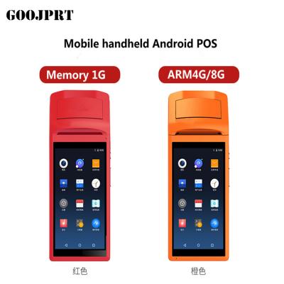 Android 5.1 Mini Pos thermal printer Barcode Scanner Handheld POS Terminal wireless bluetooth wifi Android PDA 3G Distri