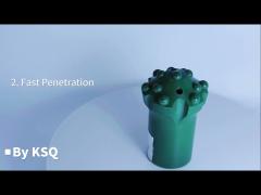 Tunneling Reaming Drill Bit T45 / T38 / R32 76mm - 127mm Diameter Forging Type