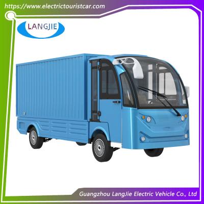 2 Seater 72V Freight Cart  White  Electric Luggage Carts  With Big Cargo Box  for Factory