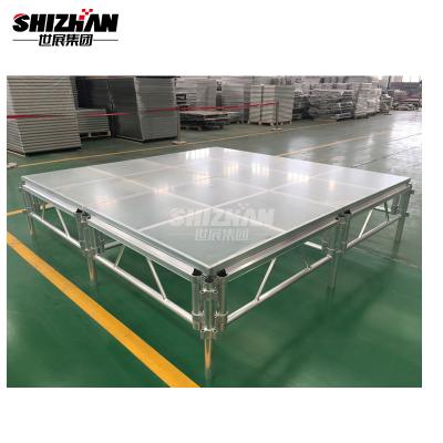 Outdoor aluminum portable acrylic floor acrylic stage