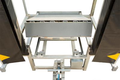 Grey Green Hydraulic Mechanical Loading Dock Ramps / Leveler CE ISO9001