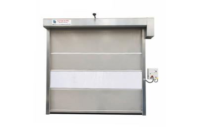 Energy Savings Roll up Industrial High Speed Door Outside High-wind Area