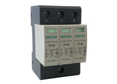 3phase Type 2 Lightning Protector 40kA SPD Surge Protective Devices Pluggable Surge Protection